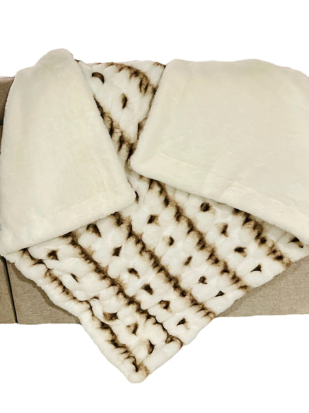 Throw Size Natural Luca Milan & Natural Encore