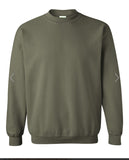 Angela’s Listing- XL Military Green Gildan Sweatshirt With Pumpkin/coffee print