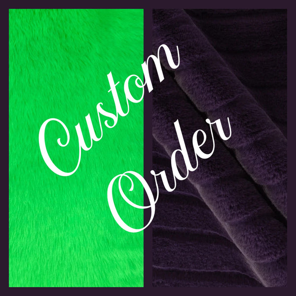 XL Custom- Blackberry Joey & Neon Green Siberian