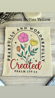 Medium Comfort Colors Butter Yellow With Bible Verse Print