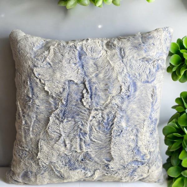 French Blue Dusted Doe Throw Pillow