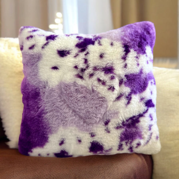 Purple Pinto Exclusive Fabric Stuffed Throw Pillow