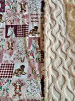 Adult Size Rosewater Cowgirl Print & Pinkaboo Bunny Bailey