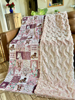 Adult Size Rosewater Cowgirl Print & Pinkaboo Bunny Bailey
