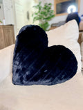 Mickey Premium Print & Black Sydney Heart Pillow