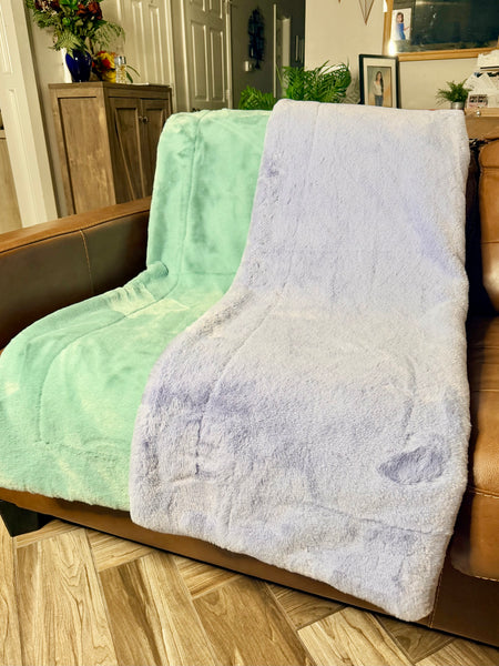 Throw Size- Sweet Iris Encore & Raindrop Encore