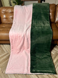 XL Baby Pink Encore & Forest Green Encore