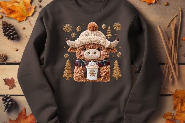 Gildan Crewneck Sweatshirt- Cow