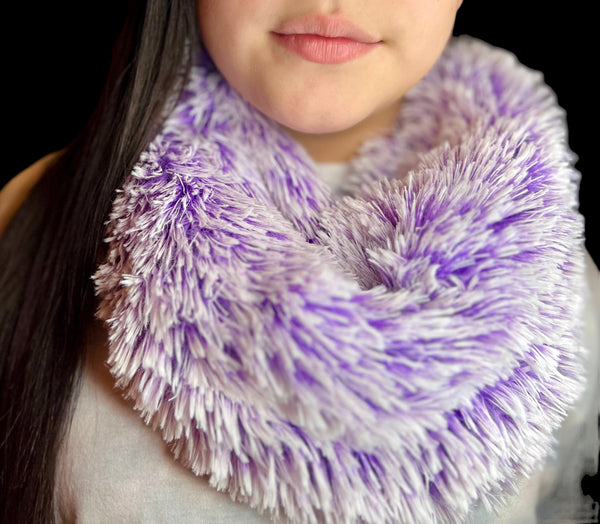 Frosted Shag Infinity Scarf