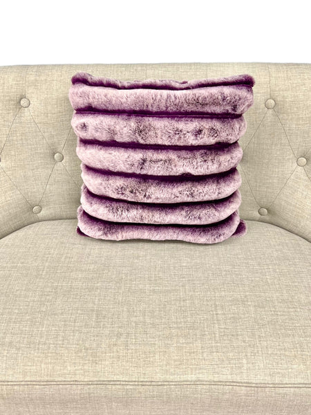 16”x16” Stuffed Pillow- Red Violet Frosted Madelyn