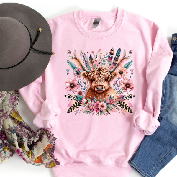 Gildan Crewneck Sweatshirt- Cow