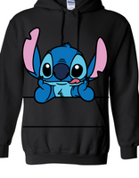 Gildan Hoodie with Stitch Print