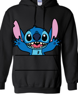 Gildan Hoodie with Stitch Print